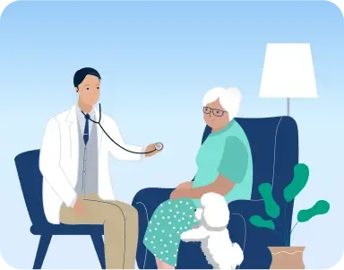 Consulta médica en el domicilio