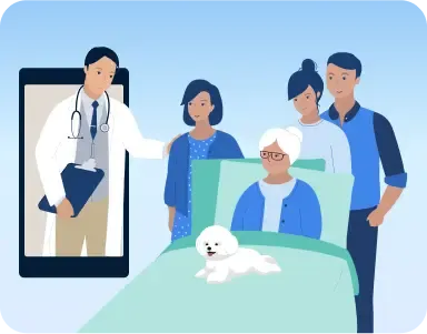 Acompañamiento permanente al paciente y su familia